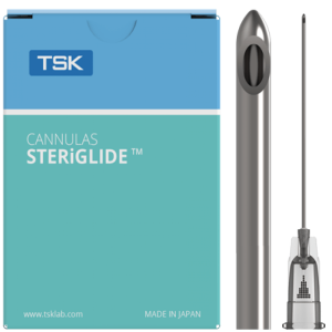 TSK STERiGLIDE Cannula 27G x 50mm (2″) SGC-27050-020 formerly known as PRC-27050ISG (1 Box of 20 Cannulas)