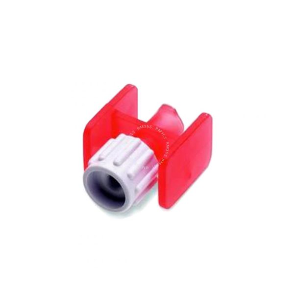 BAXA RAPIDFILL CONNECTOR LUER LOCK-TO-LUER LOCK RED WITH CAP (SINGLE)